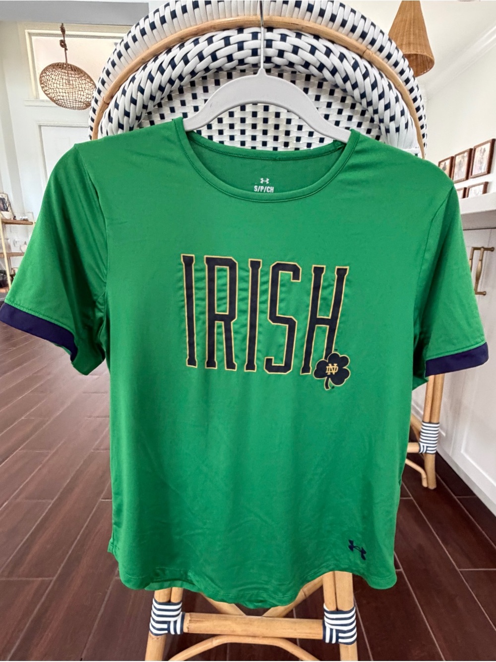 Under Armour Women's Notre Dame Fighting Irish Gameday Performance Tee Sz Small